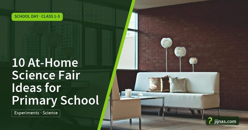 10 At-Home Science Fair Ideas for Primary School, School Day · Class 1-5 | jijnas.com