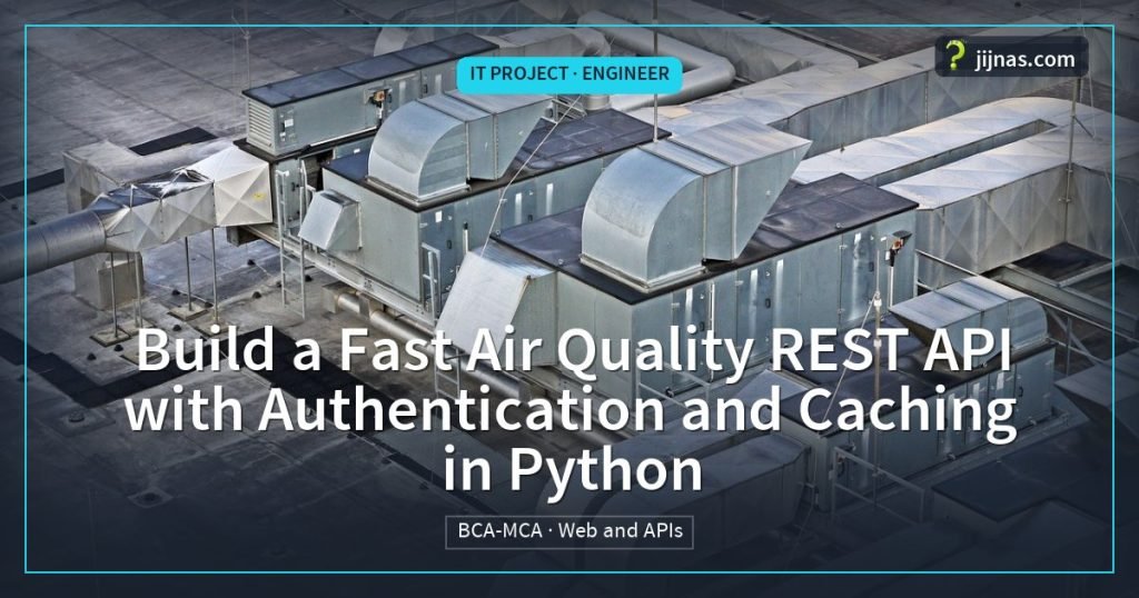 Build a Fast Air Quality REST API with Authentication and Caching in Python, IT Project · Engineer | jijnas.com