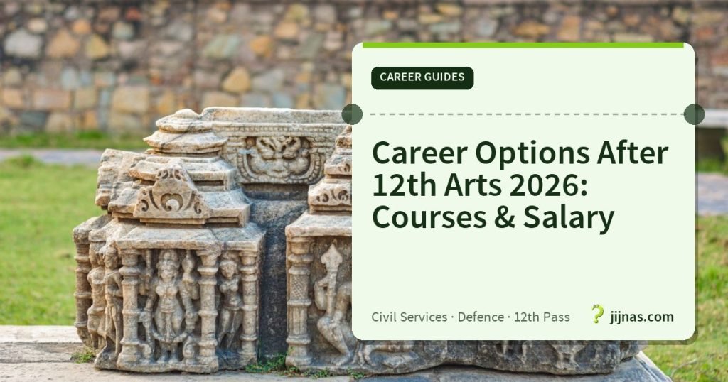 Career Options After 12th Arts 2026: Courses & Salary, Career Guides | jijnas.com