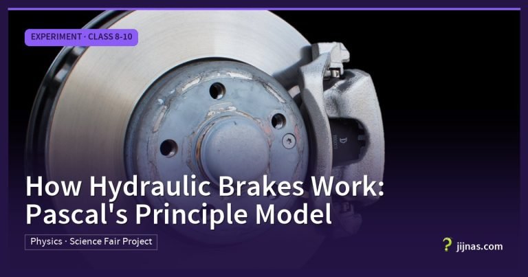 How Hydraulic Brakes Work: Pascal's Principle Model, Experiment · Class 8-10 | jijnas.com