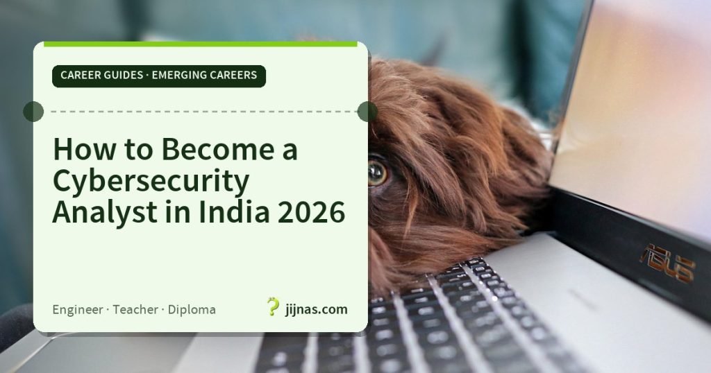 How to Become a Cybersecurity Analyst in India 2026, Career Guides · Emerging Careers | jijnas.com