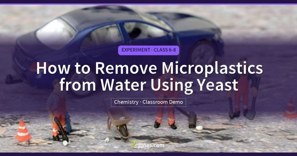 How to Remove Microplastics from Water Using Yeast, Experiment · Class 6-8 | jijnas.com