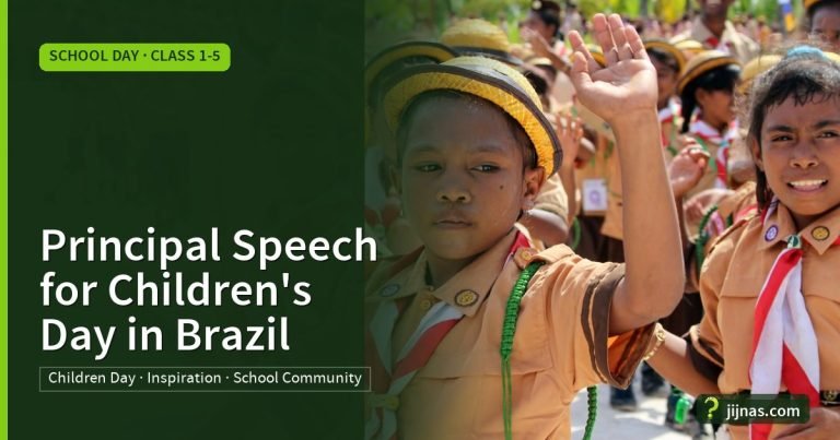 Principal Speech for Children's Day in Brazil, School Day · Class 1-5 | jijnas.com