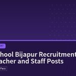 Sainik School Bijapur Recruitment 2026 for 17 Teacher and Staff Posts, Arts Jobs · Recruitment | jijnas.com