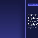 SSC JE 2026 Application Closes Today: Apply Online Now, Diploma Jobs · Corrections | jijnas.com