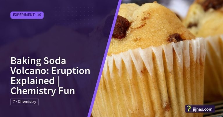 Baking Soda Volcano: Eruption Explained | Chemistry Fun, Experiment · 10 | jijnas.com