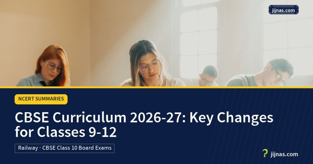 CBSE Curriculum 2026-27: Key Changes for Classes 9-12, NCERT Summaries | jijnas.com