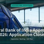 Central Bank of India Apprentice 2026: Application Closed, 10th Pass Jobs · Recruitment | jijnas.com
