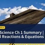 Class 10 Science Ch 1 Summary | Chemical Reactions & Equations, NCERT Summaries · Class 10 | jijnas.com