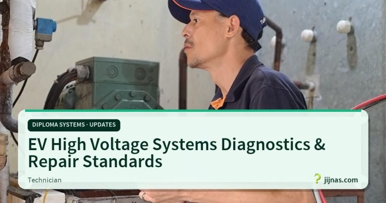 EV High Voltage Systems Diagnostics & Repair Standards, Diploma Systems · Updates | jijnas.com
