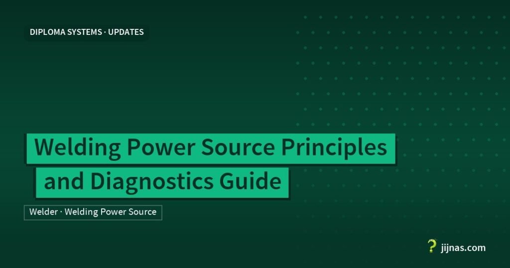 Welding Power Source Principles and Diagnostics Guide, Diploma Systems · Updates | jijnas.com
