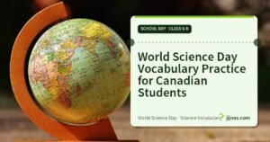 World Science Day Vocabulary Practice for Canadian Students, School Day · Class 6-8 | jijnas.com
